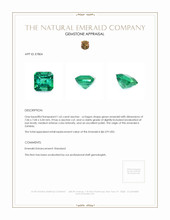 1.65 Ct. Emerald from Zambia Appraisal