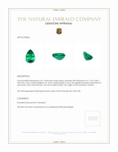 3.01 Ct. Emerald from Zambia Appraisal