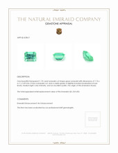 1.70 Ct. Emerald from Russia Appraisal