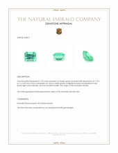 1.70 Ct. Emerald from Russia Appraisal