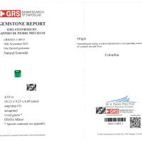4.22 Ct. Emerald from Colombia Scan Report