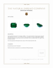 11.18 Ct. Emerald from Zambia Appraisal