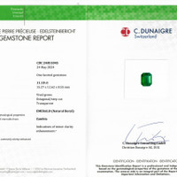 11.18 Ct. Emerald from Zambia Scan Report