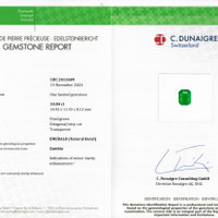 10.04 Ct. Emerald from Zambia Scan Report