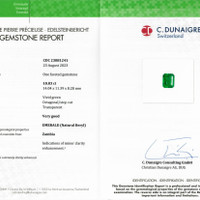10.03 Ct. Emerald from Zambia Scan Report