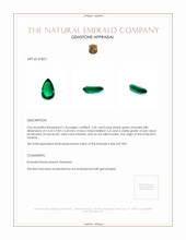 5.24 Ct. Emerald from Zambia Appraisal