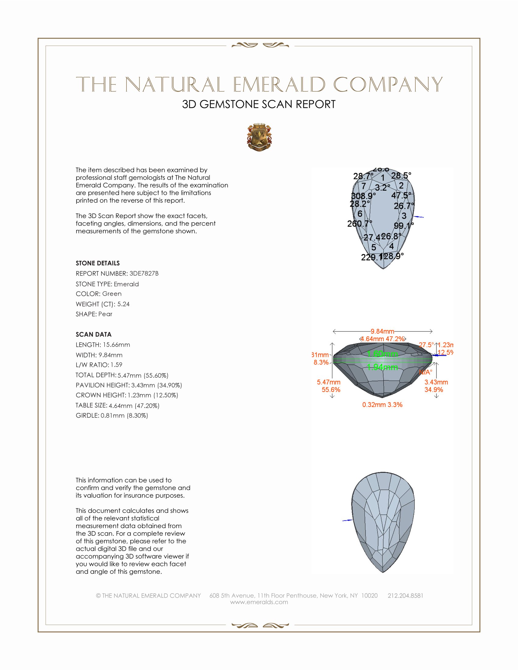 5.24 Ct. Emerald from Zambia
