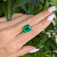 6.54 Ct. Emerald from Zambia Life Style