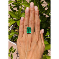 13.60 Ct. Emerald from Colombia Life Style