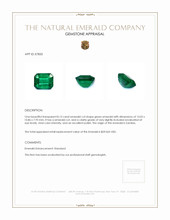 8.13 Ct. Emerald from Zambia Appraisal