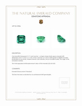 3.17 Ct. Emerald from Zambia Appraisal