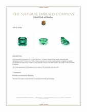 3.17 Ct. Emerald from Zambia Appraisal