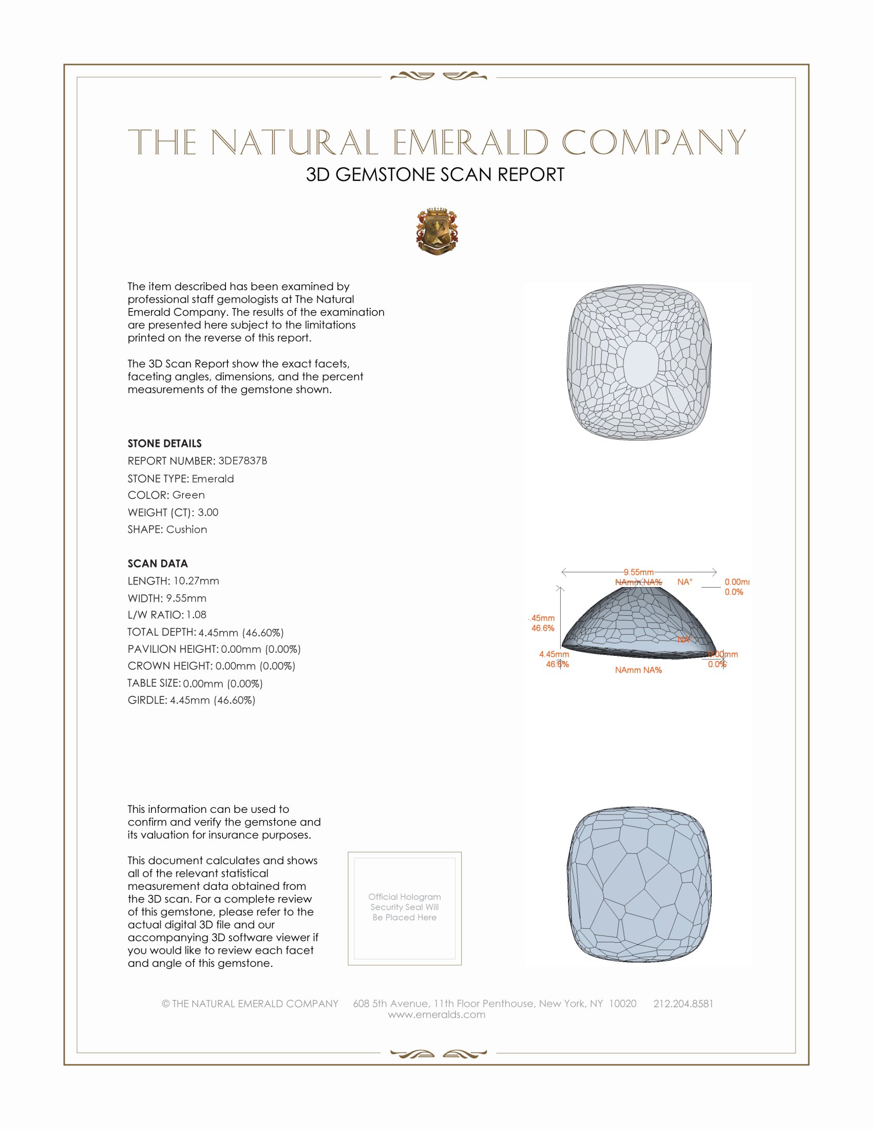 3.00 Ct. Cabochon Emerald from Pakistan