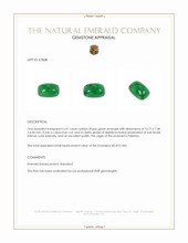 3.41 Ct. Cabochon Emerald from Pakistan Appraisal