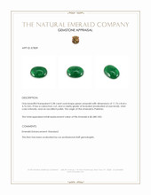 3.38 Ct. Cabochon Emerald from Pakistan Appraisal