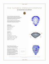 0.92 Ct. Emerald from Zambia 3 D Scan Report