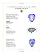 0.92 Ct. Emerald from Zambia 3 D Scan Report