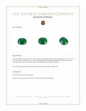 2.88 Ct. Cabochon Emerald from Pakistan Appraisal