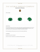 2.88 Ct. Cabochon Emerald from Pakistan Appraisal