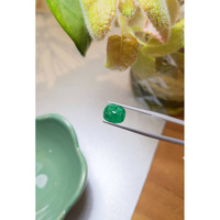 2.88 Ct. Cabochon Emerald from Pakistan Life Style