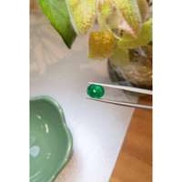 2.57 Ct. Cabochon Emerald from Pakistan Life Style