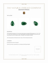 3.26 Ct. Cabochon Emerald from Pakistan Appraisal