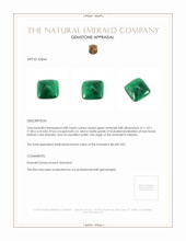 4.80 Ct. Cabochon Emerald from Pakistan Appraisal