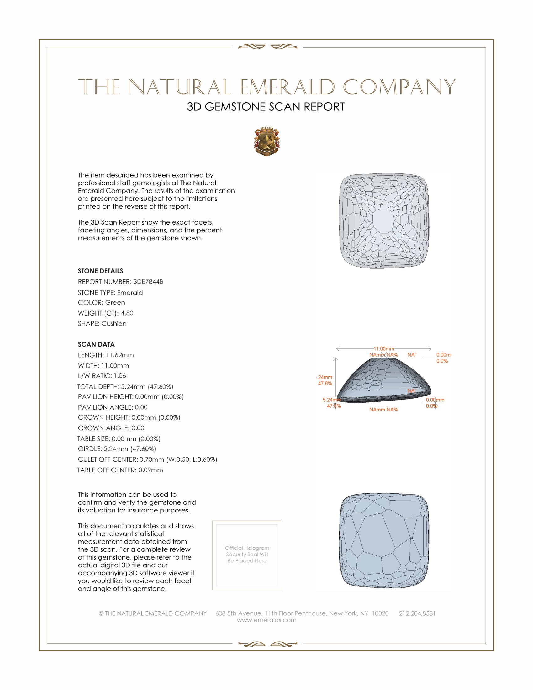 4.80 Ct. Cabochon Emerald from Pakistan