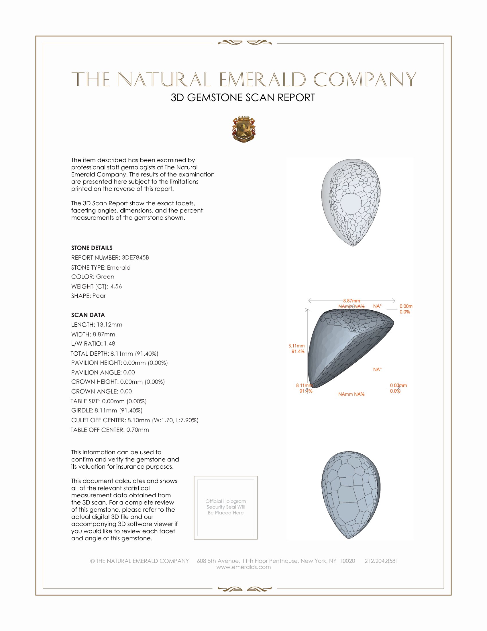 4.56 Ct. Cabochon Emerald from Pakistan