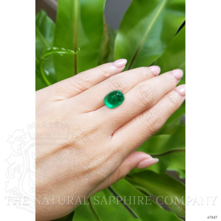 6.68 Ct. Cabochon Emerald from Pakistan