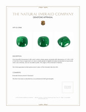 6.88 Ct. Cabochon Emerald from Pakistan Appraisal
