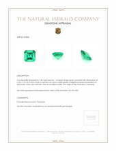 1.48 Ct. Emerald from Colombia Appraisal