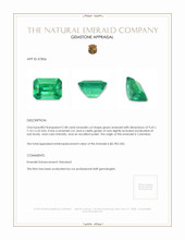 2.48 Ct. Emerald from Colombia Appraisal