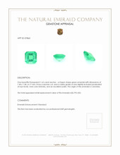 1.65 Ct. Emerald from Colombia Appraisal