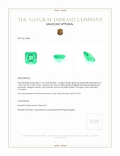 1.65 Ct. Emerald from Colombia Appraisal