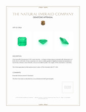 2.09 Ct. Emerald from Colombia Appraisal