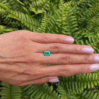1.32 Ct. Emerald from Colombia Life Style