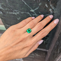 3.94 Ct. Emerald from Zambia Life Style