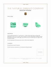 2.17 Ct. Emerald from Zambia Appraisal