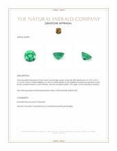 0.44 Ct. Emerald from Zambia Appraisal