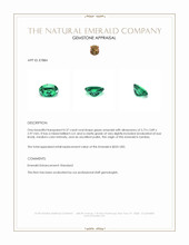 0.37 Ct. Emerald from Zambia Appraisal
