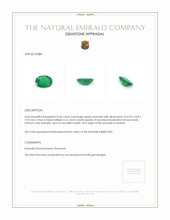 0.60 Ct. Emerald from Zambia Appraisal