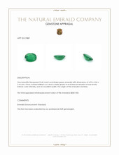 0.60 Ct. Emerald from Zambia Appraisal