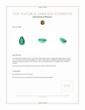 0.34 Ct. Emerald from Zambia Appraisal