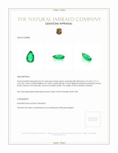 0.34 Ct. Emerald from Zambia Appraisal