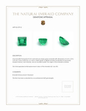 0.53 Ct. Emerald from Zambia Appraisal