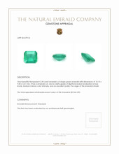 3.28 Ct. Emerald from Brazil Appraisal