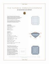 3.28 Ct. Emerald from Brazil 3 D Scan Report