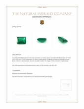2.38 Ct. Emerald from Afghanistan Appraisal