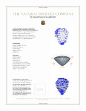 0.89 Ct. Emerald from Zambia 3 D Scan Report